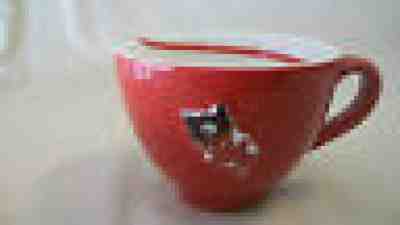 2006 STARBUCKS HALLOWEEN " BOO " RED  CERAMIC PAINTED MUG - Sold on eBay Jul, 5th 2019 for $18.74