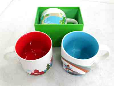 Lot of 3 ' You Are Here ' Hawaii, Waikiki, Washington Starbucks Mugs 14 Fl Oz - Sold on eBay Jul, 15th 2019 for $20.50