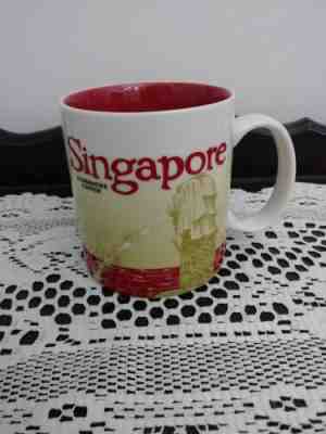 Starbucks Global Icon City Series Singapore 16 oz Coffee Mug Red With SKU - Sold on eBay Jul, 15th 2019 for $60.00