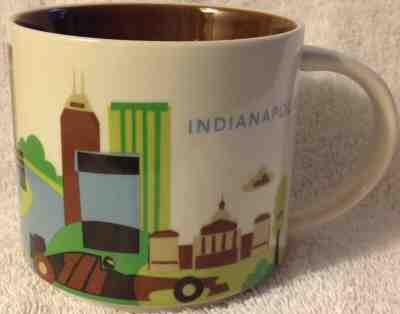 Coffee Mug Starbucks Indianapolis You Are Here - Sold on eBay Jul, 15th 2019 for $17.60