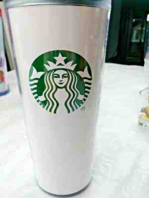 NEW Starbucks Insulated 16 oz white with green mermaid logo 2018 plastic - Sold on eBay Jul, 15th 2019 for $18.97