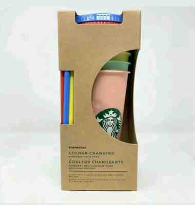 Starbucks Color Changing Reusable Cold Cups New 2019 Set of 5 USAToday 1 BOX NEW - Sold on eBay Jul, 15th 2019 for $70.00