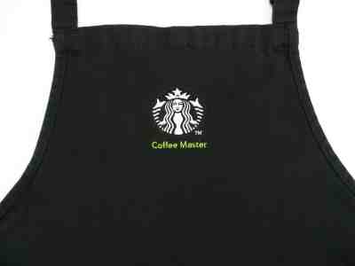 Starbucks COFFEE MASTER Black Apron Embroidered Logo from Seattle WA RARE GUC - Sold on eBay Jul, 15th 2019 for $34.99