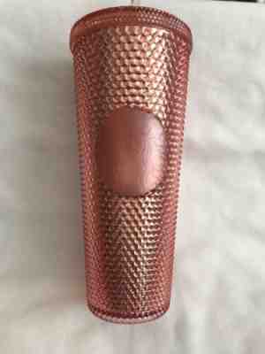 Starbucks 2019 Rose Gold Pink Radiant Sparkling Jeweled Jewel Venti 24oz Tumbler - Sold on eBay Jul, 14th 2019 for $35.00