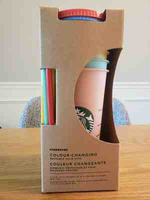 NEW Starbucks Color Changing Reusable Cold Cup Collection Pack *RARE* - Sold on eBay Jul, 14th 2019 for $75.00