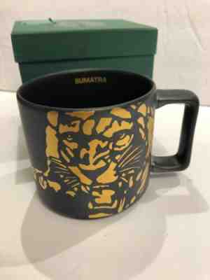 Starbucks 2016 Holiday SUMATRA TIGER Black Gold Coffee Mug 14 FL OZ -w/ Box NEW - Sold on eBay Jul, 14th 2019 for $19.99