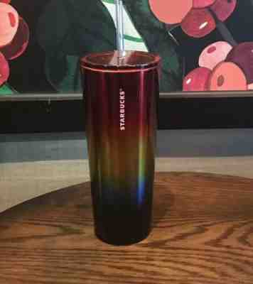 Starbucks Stainless Steel Pride Rainbow Cold Cup Tumbler Venti 24oz Summer 2019 - Sold on eBay Jul, 14th 2019 for $24.49