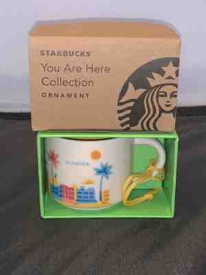 Starbucks Florida FL RETIRED Ornament You Are Here YAH 2oz Christmas Mug NEW - Sold on eBay Jul, 14th 2019 for $22.00