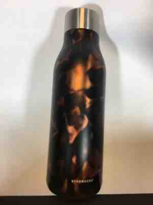Starbucks tortoise shell  Stainless Steel water bottle Tumbler 20 fl oz  Brown - Sold on eBay Jul, 14th 2019 for $19.99