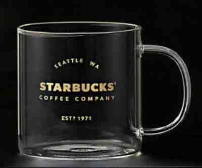Starbucks Glass Heritage Mug  18 oz      2015 - Sold on eBay Jul, 14th 2019 for $48.99
