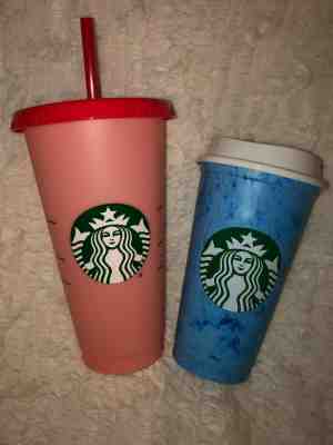 Starbucks Color Changing Cold Cup Hot Marbled Set (2) - Sold on eBay Jul, 14th 2019 for $24.99