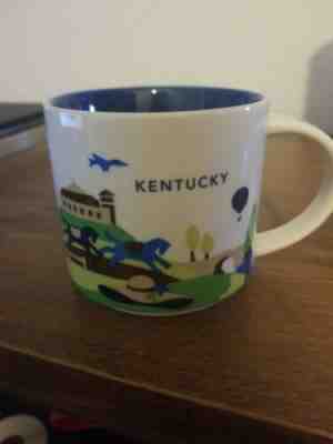 Starbucks KENTUCKY  "You are Here,  YAH" Collector Mug  Discontinued - Sold on eBay Jul, 14th 2019 for $21.99