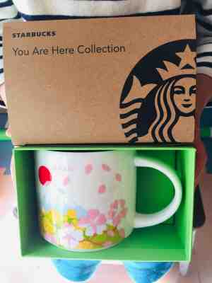 Japan Starbucks You are here Collection Mug Spring Fuji Sakura limited 2019 14oz - Sold on eBay Jul, 14th 2019 for $43.00