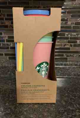 Starbucks Colour-Changing Reusable Cold Cups - Sold on eBay Jul, 14th 2019 for $70.50