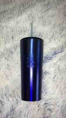 Starbucks 2019 Brushed Stainless Steel Tumbler 16oz, Blue - Sold on eBay Jul, 14th 2019 for $20.00