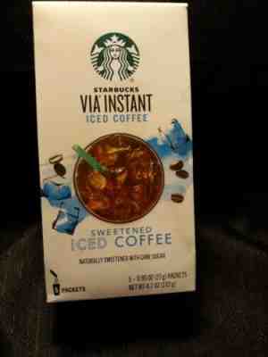 Starbucks Via Instant Iced Tea (6 pkgs. of 5 packets) Total of 30 packets.  - Sold on eBay Jul, 14th 2019 for $19.95