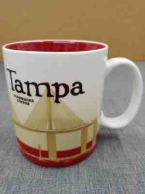 STARBUCKS TAMPA Mug 2009 City Collector Series Bridge Skyline Coffee Cup Florida - Sold on eBay Jul, 14th 2019 for $49.00