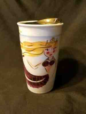 Starbucks 2015 Mermaid Siren Gold-Lid Ceramic Cup Tumbler • DOT Collection - Sold on eBay Jul, 14th 2019 for $31.50