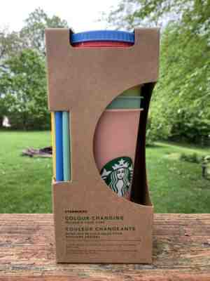 Starbucks Color Changing Reusable Cold Cups 5 Pack Venti With Straws and Lids - Sold on eBay Jul, 14th 2019 for $79.99