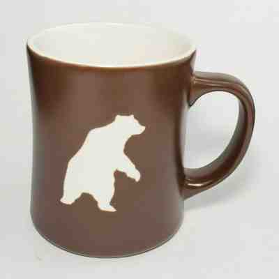 Starbucks Coffee 2010 Organic Yukon Blend Etched Bear Bone China Brown Mug Cup - Sold on eBay Jul, 13th 2019 for $29.95