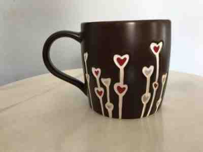 RARE New STARBUCKS 2009 Brown Coffee Mug GROWING HEART BALLOONS 14oz Tags Unused - Sold on eBay Jul, 13th 2019 for $25.99
