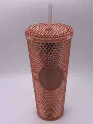 NEW Starbucks Venti Tumbler Summer 2019 IRIDESCENT JEWELED 24oz Rose Gold Pink - Sold on eBay Jul, 13th 2019 for $35.99