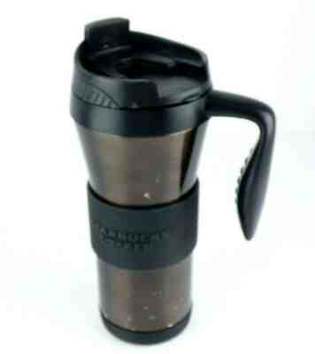 Starbucks 2009 Miller Stainless Steel Tumbler Travel Coffee Mug Brown 16 oz  - Sold on eBay Jul, 13th 2019 for $24.95