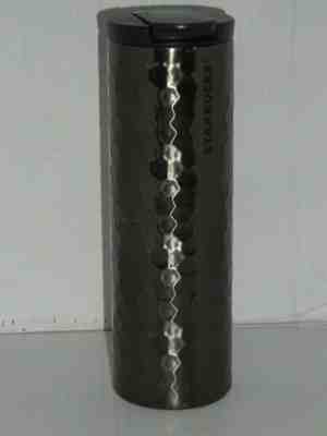 Starbucks 2012 Stainless Steel Hammered Tumbler Pewter Charcoal Gray 16oz  - Sold on eBay Jul, 13th 2019 for $16.97