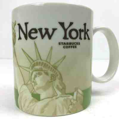 Starbucks New York 2009 Collector Series 16 Oz Mug Statue of Liberty Green - Sold on eBay Jul, 13th 2019 for $22.88