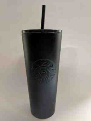Starbucks 2019 Matte Black Venti 24oz Double Walled Tumbler Reusable Cup NEW  - Sold on eBay Jul, 13th 2019 for $33.99