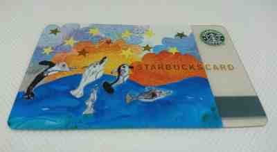 STARBUCKS CARD JAPAN Very RARE Dolphin 2003 PIN INTACT - Sold on eBay Jul, 13th 2019 for $43.06