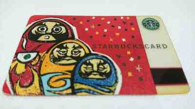 STARBUCKS JAPAN  DARUMA Card PIN Intact 2002 VERY RARE - Sold on eBay Jul, 13th 2019 for $43.50