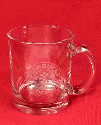 Starbucks Coffee Mug Mermaid Siren Clear Glass 12-14oz - Sold on eBay Jul, 13th 2019 for $21.00