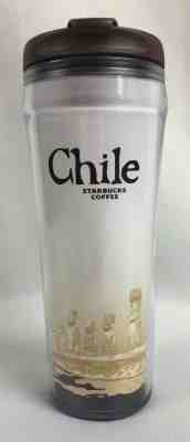 Starbucks Coffee Chile Global Icon Travel Tumbler Mug Cup Plastic 12oz Brown Lid - Sold on eBay Jul, 13th 2019 for $15.99