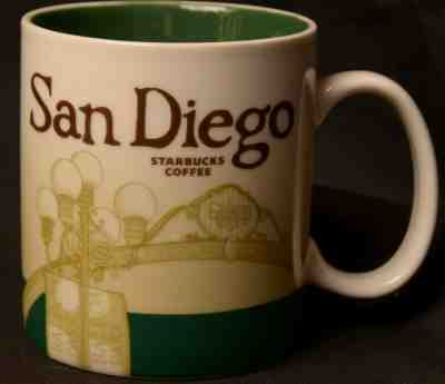 Starbucks San Diego Coffee Mug Cup City Collector Series 2012 Green 16oz  - Sold on eBay Jul, 13th 2019 for $24.99