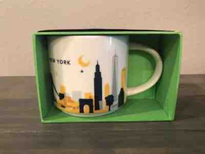 NIB NYC Starbucks Mug New York 14 Oz NY Mug You Are Here Collection YAH in Box - Sold on eBay Jul, 13th 2019 for $29.55