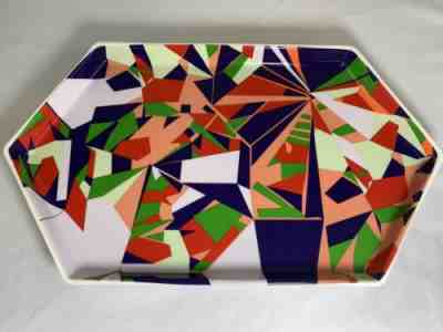 2016 Teavana Colorful Geometric Porcelain Tea One Tray 13” Starbucks - Sold on eBay Jul, 13th 2019 for $39.95