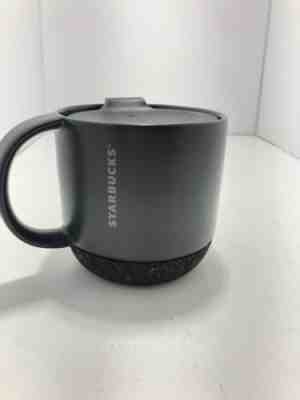 Starbucks Coffee Travel Mug Cork Bottom Black 2016 12oz with Lid - FREE SHIP USA - Sold on eBay Jul, 13th 2019 for $25.00