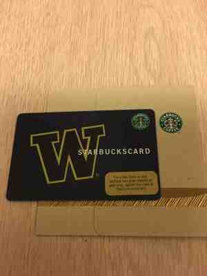 Starbucks UW University of Washington card - Sold on eBay Jul, 13th 2019 for $21.99
