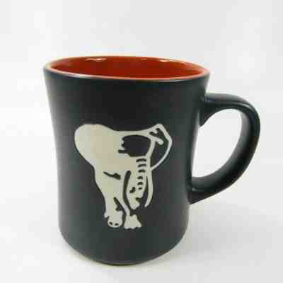 Starbucks Elephant Coffee Mug Etched Gray with Orange Interior 2011  - Sold on eBay Jul, 13th 2019 for $18.99