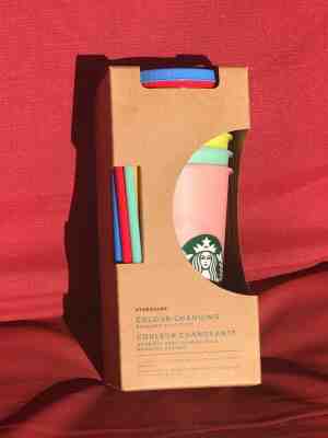 starbucks color changing cold cups set of 5 - Sold on eBay Jul, 13th 2019 for $68.03