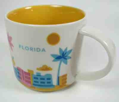 Starbucks FLORIDA You Are Here Collection Coffee Mug Cup14 oz YAH 2015 Flamingo - Sold on eBay Jul, 13th 2019 for $19.99