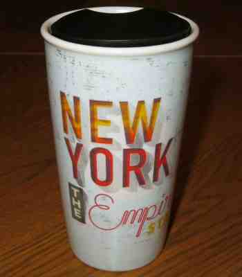 New STARBUCKS White NEW YORK The Empire State DOUBLE WALLED 12 oz TUMBLER 2016 - Sold on eBay Jul, 13th 2019 for $24.99