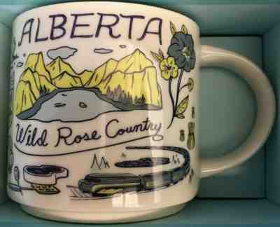 New Starbucks Alberta Canada 2019 Been There Series Coffee Mug NIB - Sold on eBay Jul, 13th 2019 for $16.00
