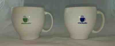 Starbucks 2003 14oz. Abbey Blue Green Steaming Coffee Barista  Mug Lot of 2  - Sold on eBay Jul, 12th 2019 for $36.99