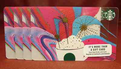 Lot of 13 Starbucks 2015 Sparkler Drink Gift Cards New with Tags - Sold on eBay Jul, 12th 2019 for $21.90