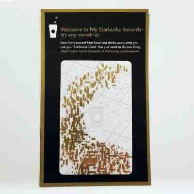 Lot of 5 Starbucks White Gold Collectible Gift Card Rewards 2014 - Sold on eBay Nov, 3rd 2019 for $19.99