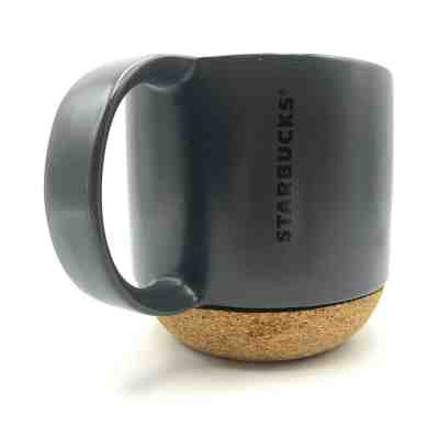 Black Starbucks Mug Cork Bottom Coffee Cup 2013 Ceramic Tea Cup No Lid  - Sold on eBay Nov, 3rd 2019 for $17.99
