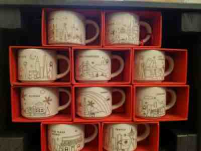 Starbucks Holiday Ornaments Lot You Are Here - Sold on eBay Nov, 3rd 2019 for $140.00