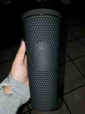 Starbucks Fall 2019 Matte Black Studded Plastic Tumbler Cold Cup Limited Edition - Sold on eBay Nov, 3rd 2019 for $61.00